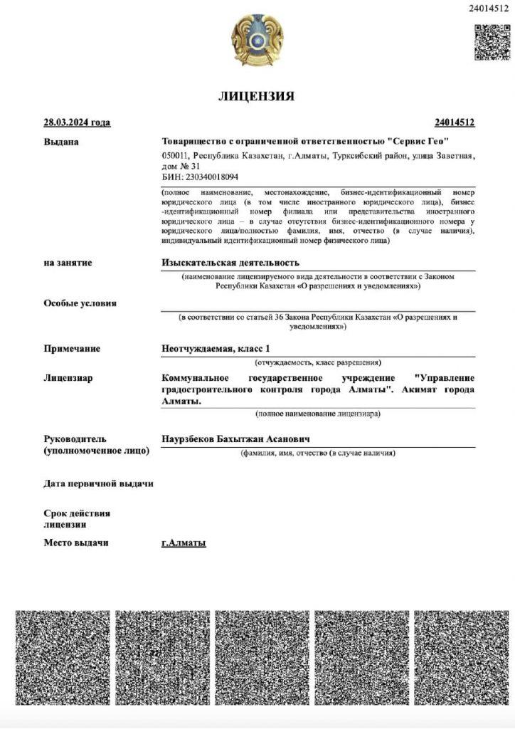 Геодезическое сопровождение